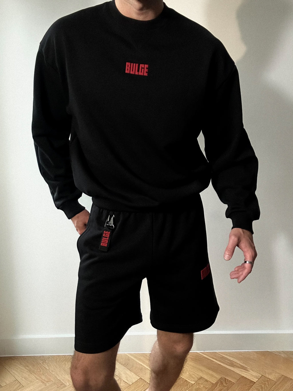 SWEATSHORTS BULGE · BLACK