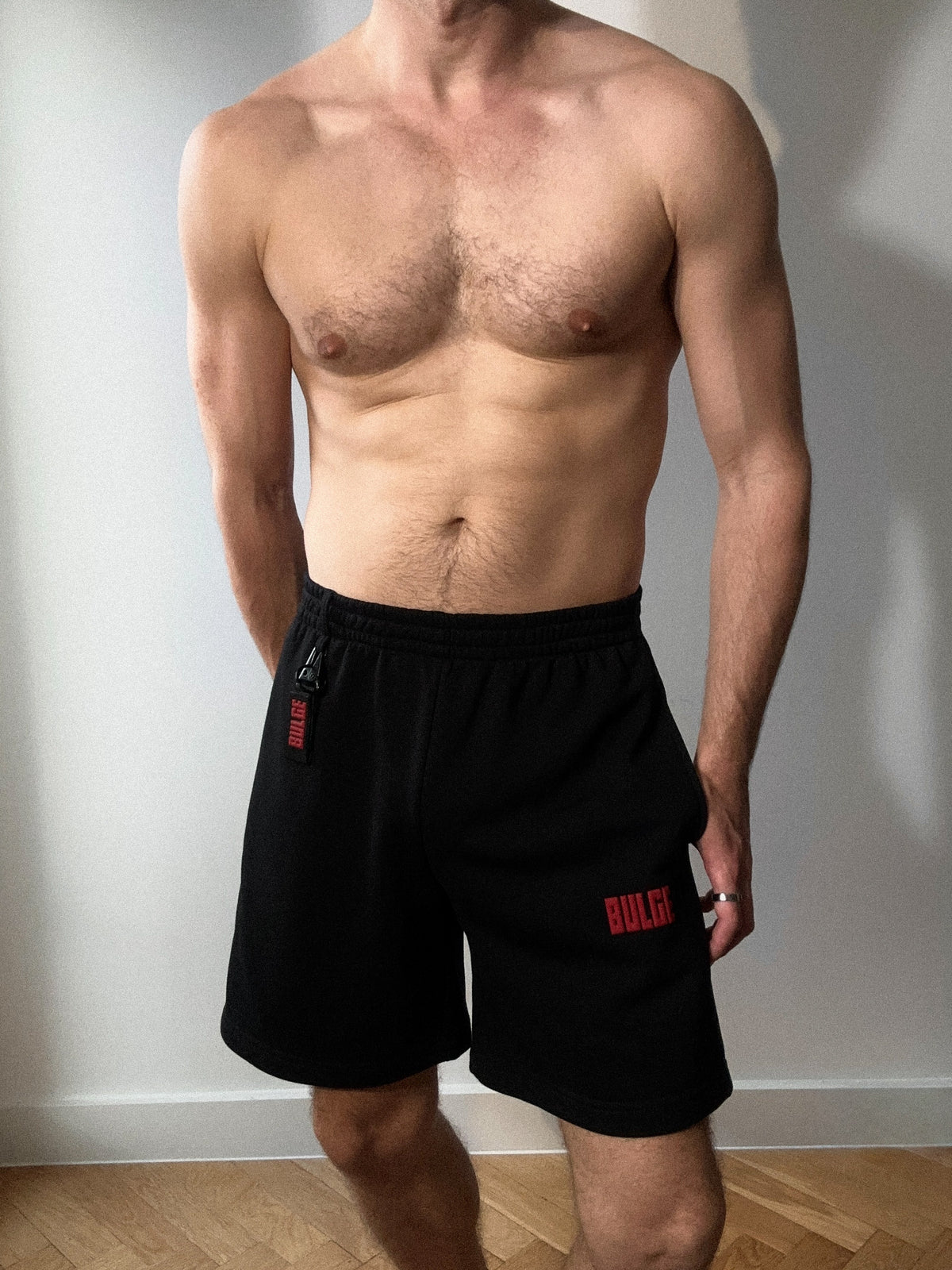 SWEATSHORTS BULGE · BLACK
