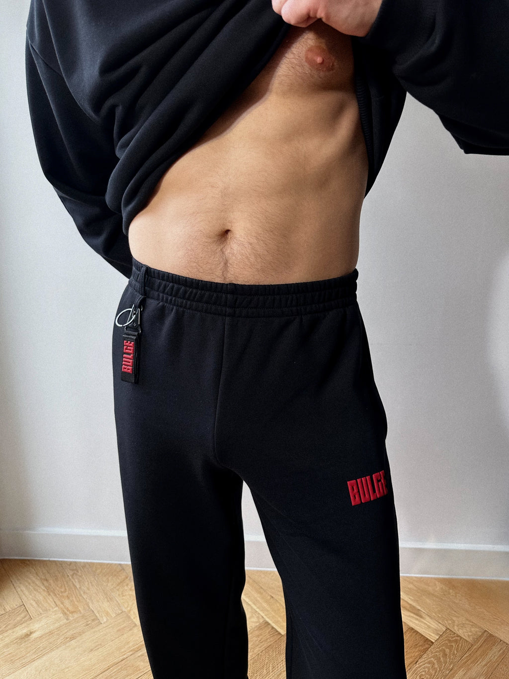 SWEATPANTS BULGE · BLACK