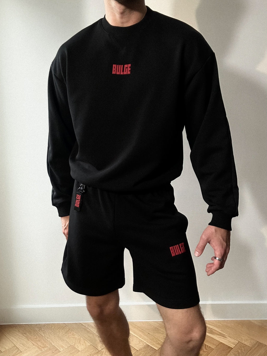 SWEATSHORTS BULGE · BLACK