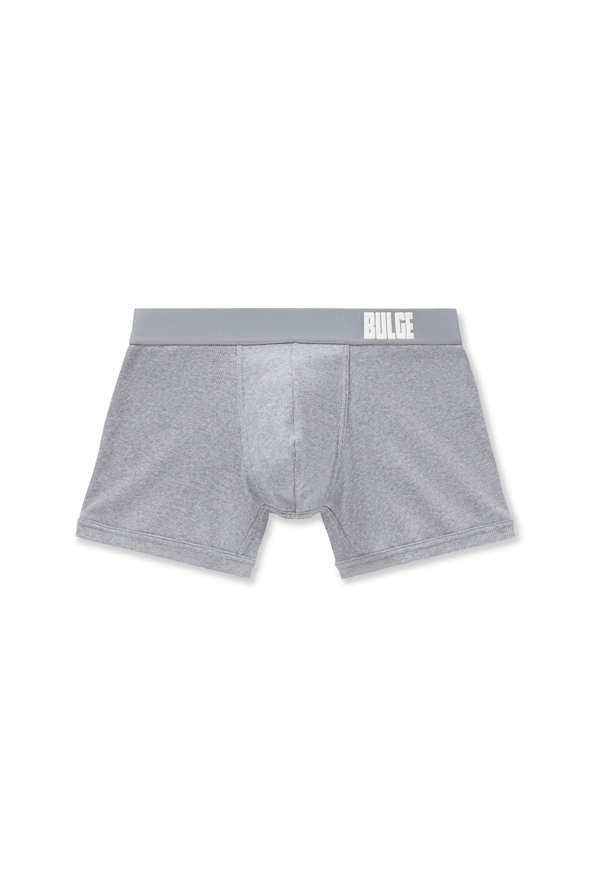 BOXERS BULGE GREY · WHITE LOGO