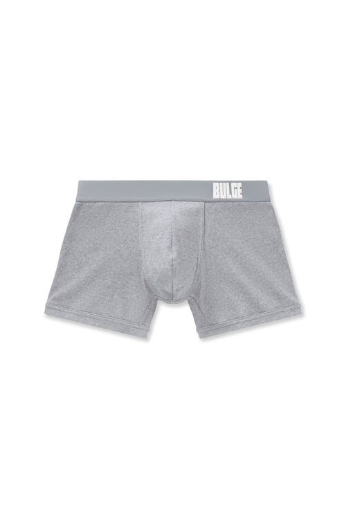 BOXERS BULGE GREY · WHITE LOGO