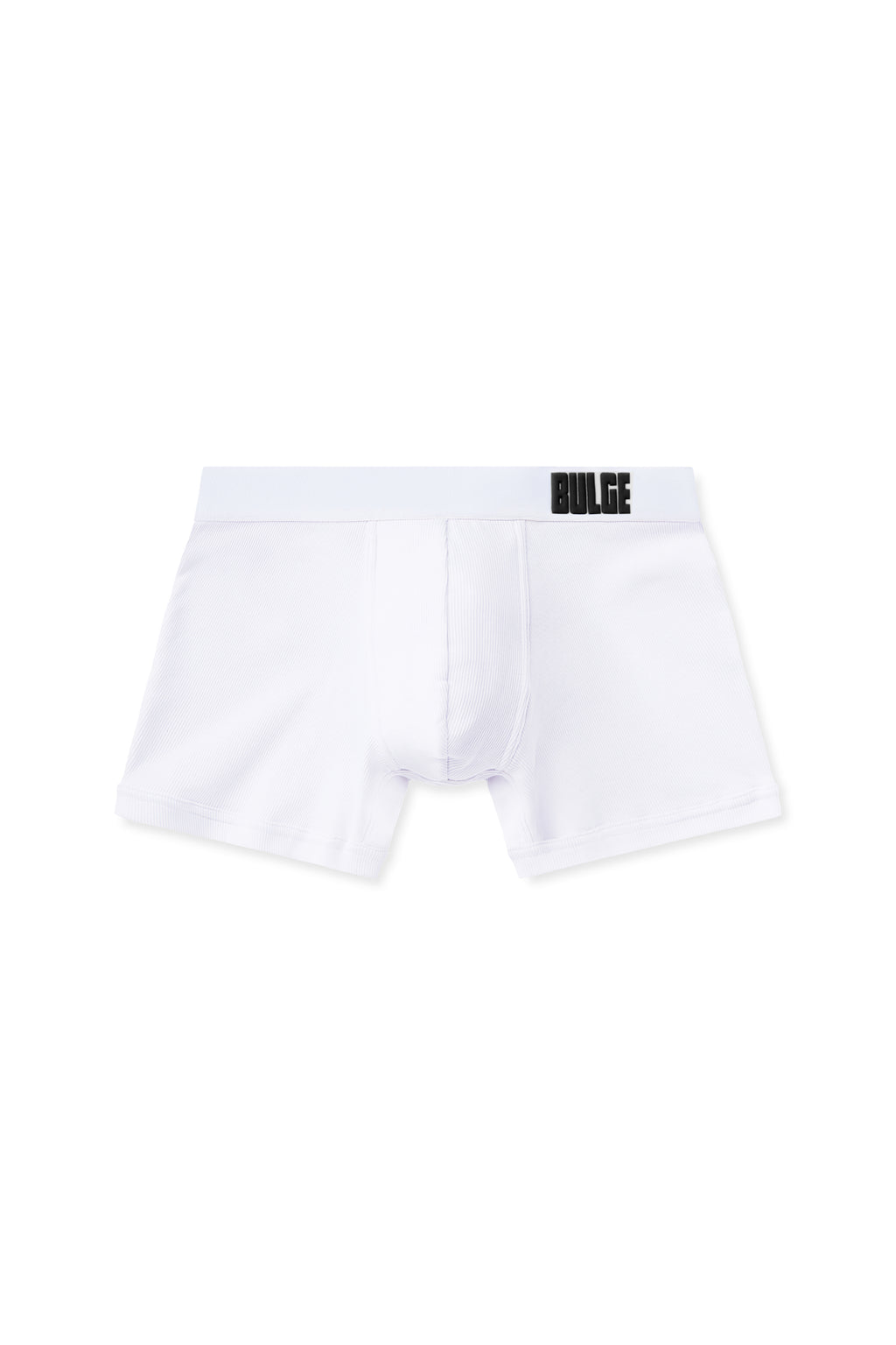 BOXERS BULGE WHITE · BLACK LOGO