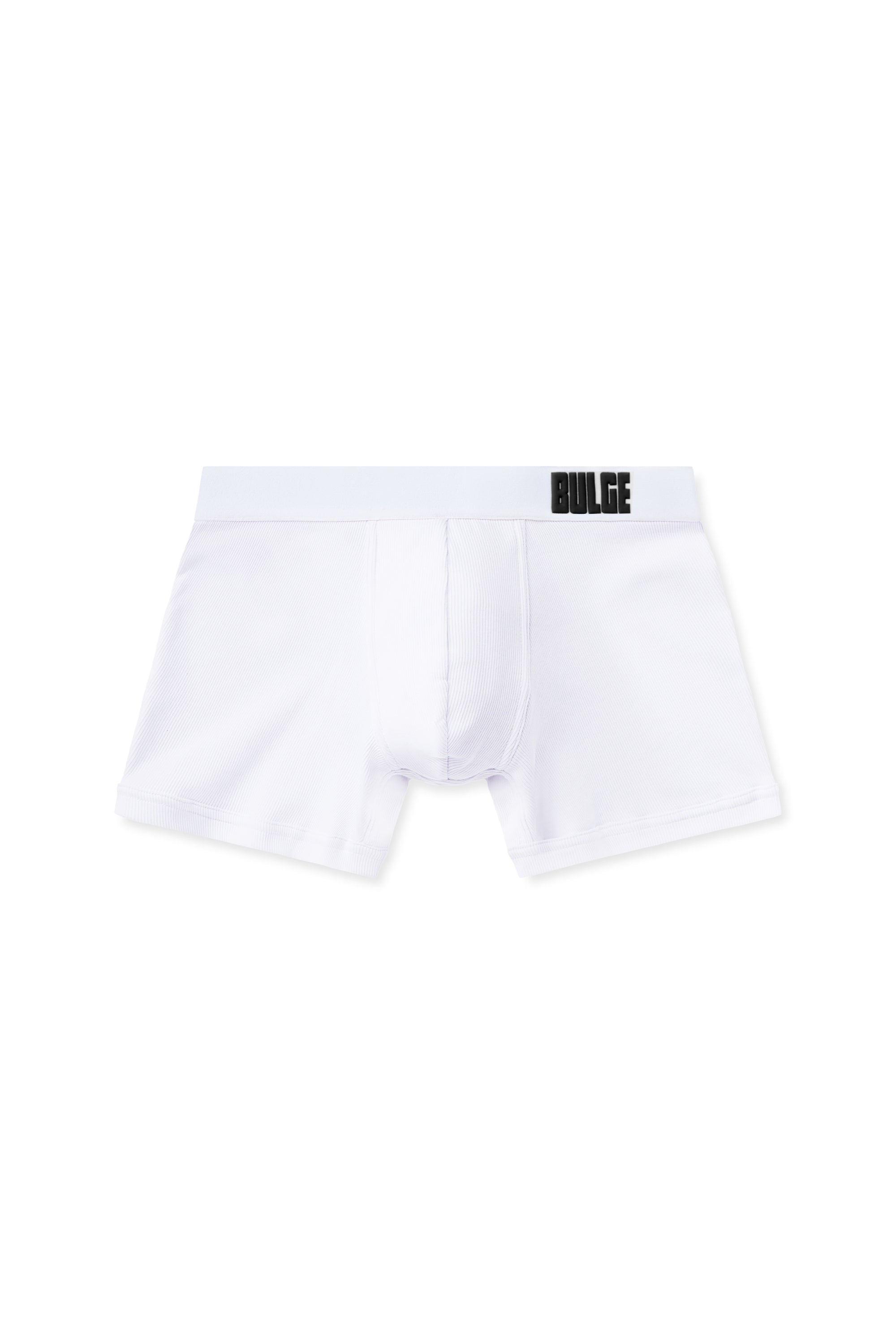 BOKSERKI BULGE WHITE BLACK LOGO