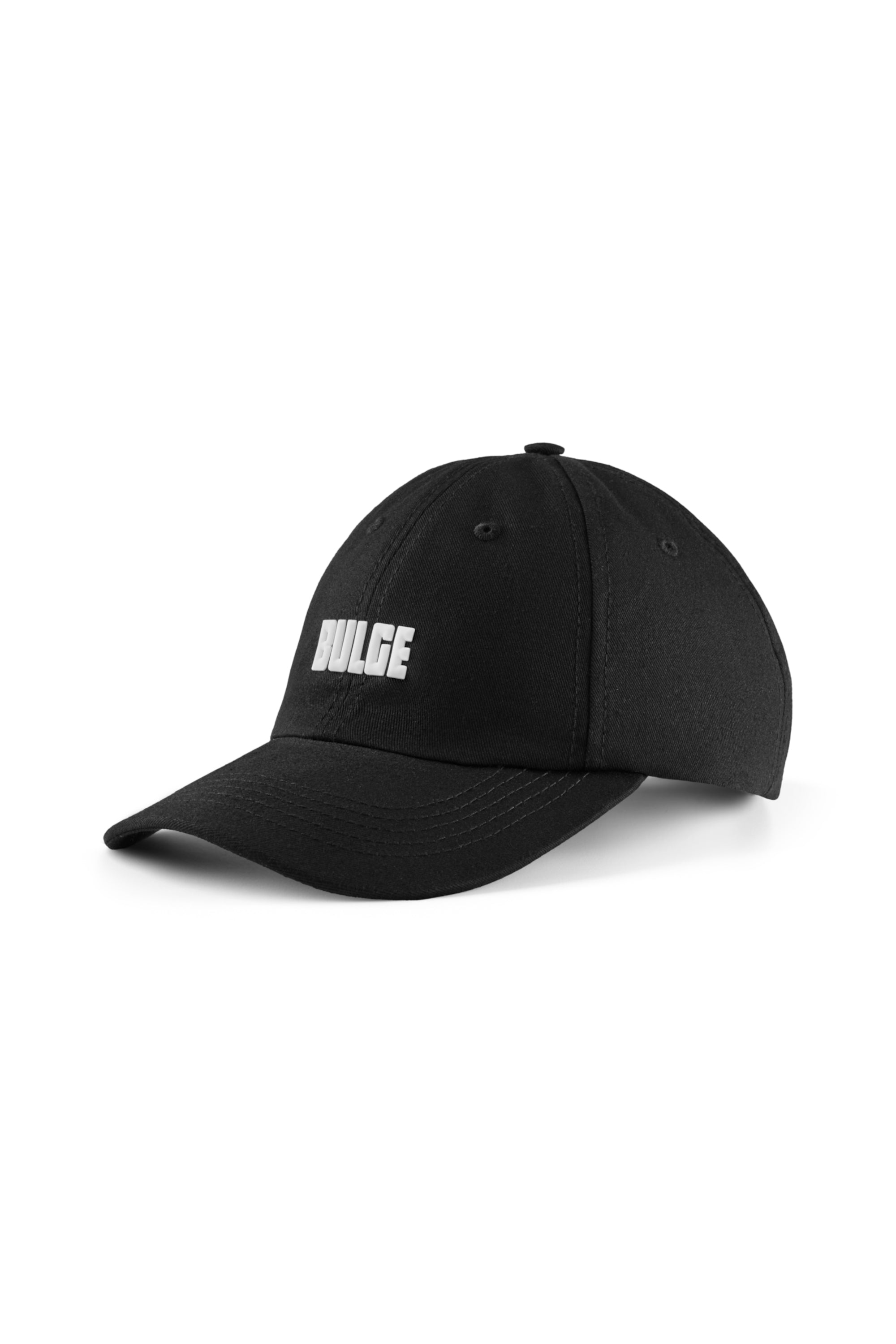 CAP BULGE BLACK · WHITE LOGO