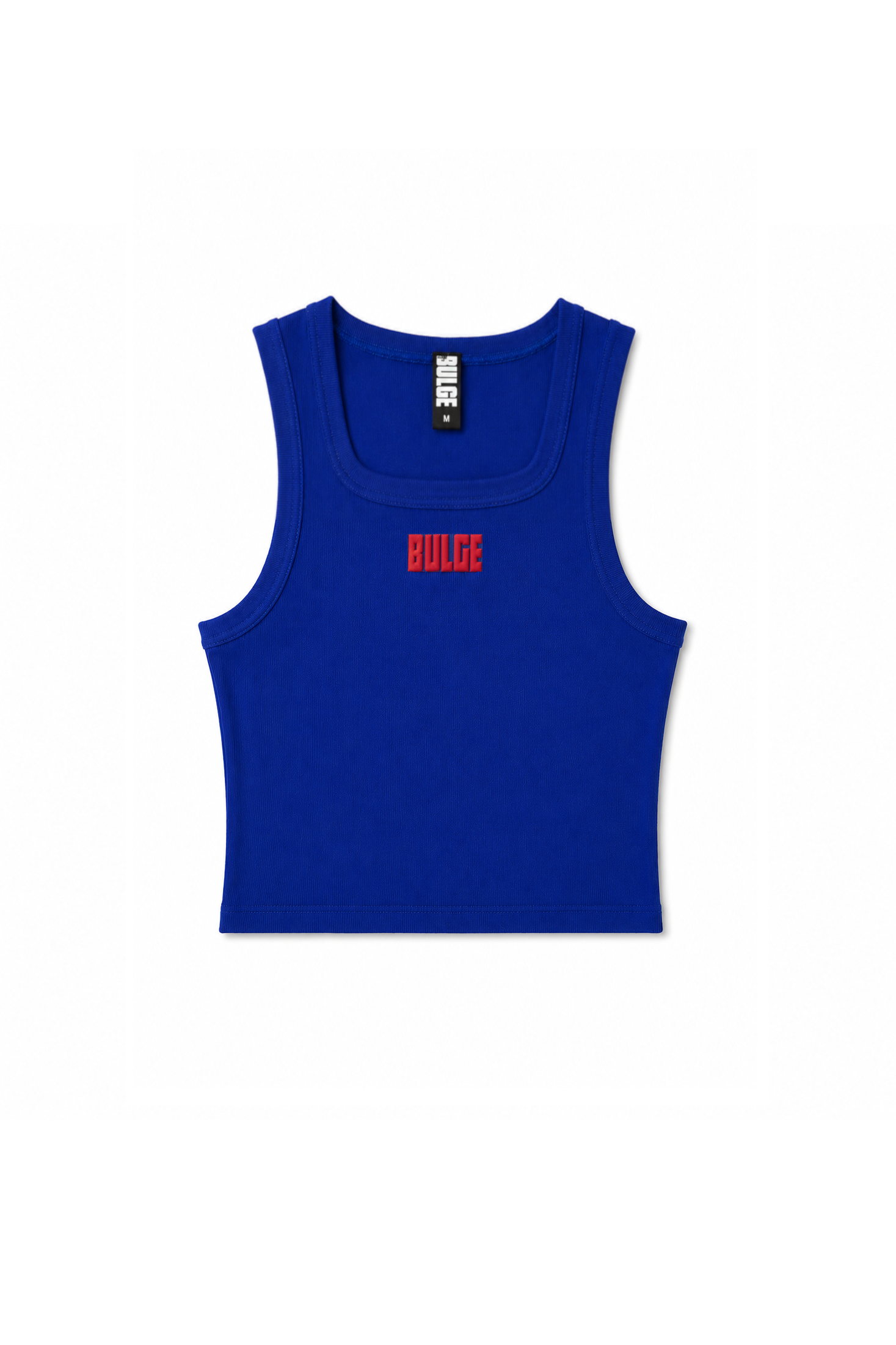 CROP TOP BULGE BLUE · RED LOGO