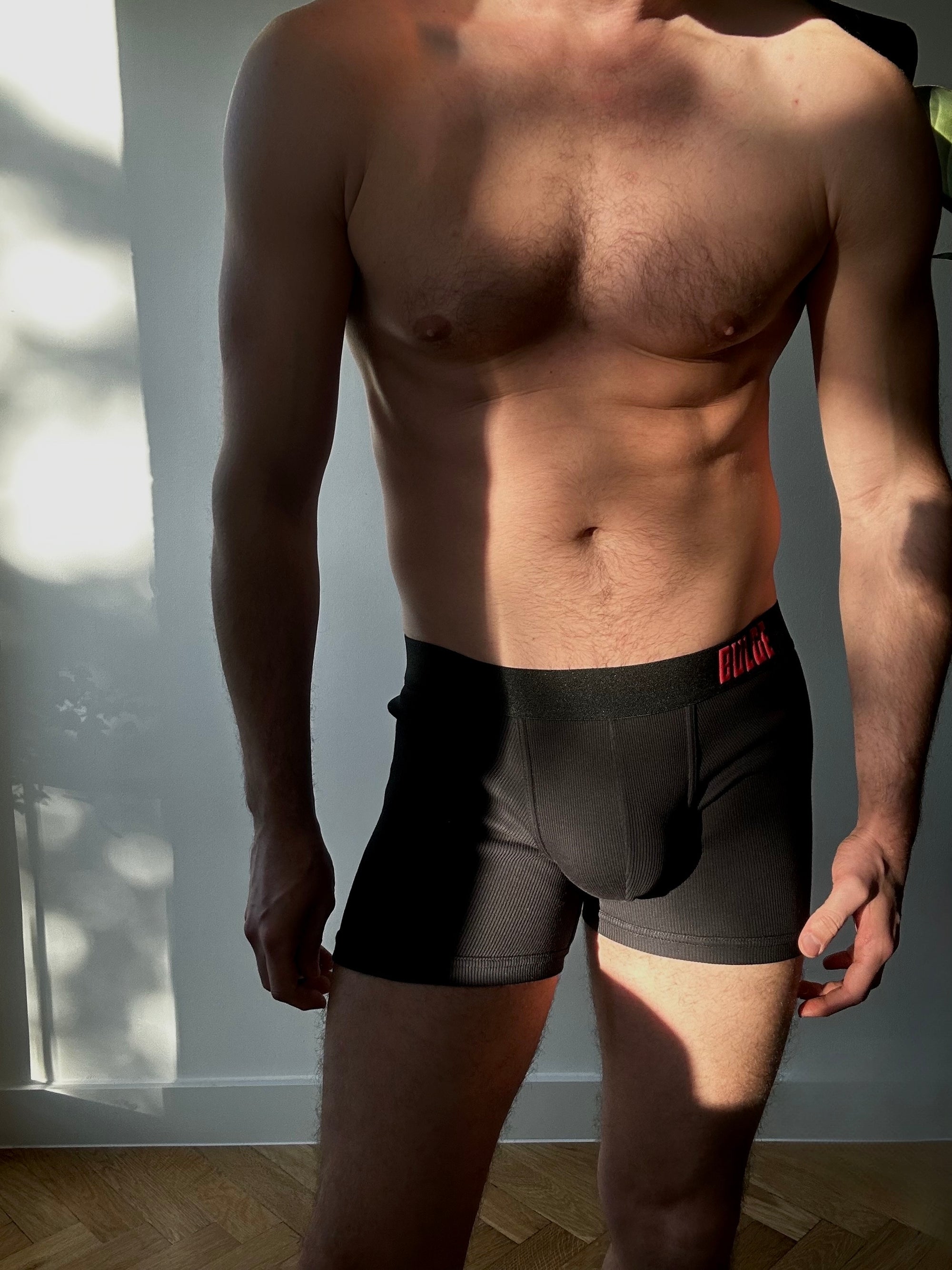 BOKSERKI BULGE BLACK RED LOGO