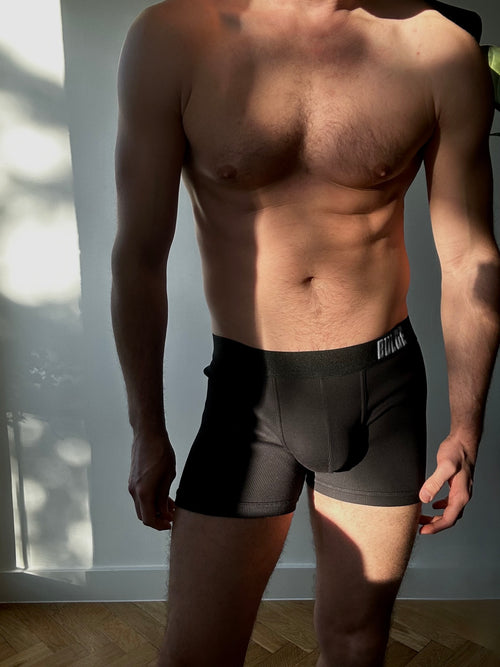 BOKSERKI BULGE BLACK WHITE LOGO