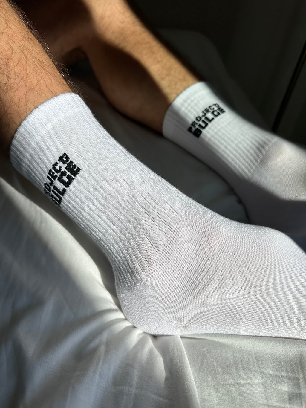SOCKS BIG BULGE WHITE · BLACK LOGO