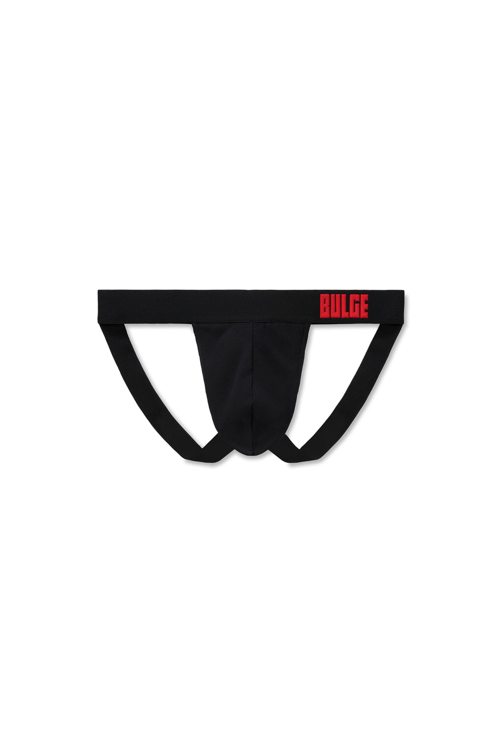 JOCKSTRAP BULGE BLACK · RED LOGO