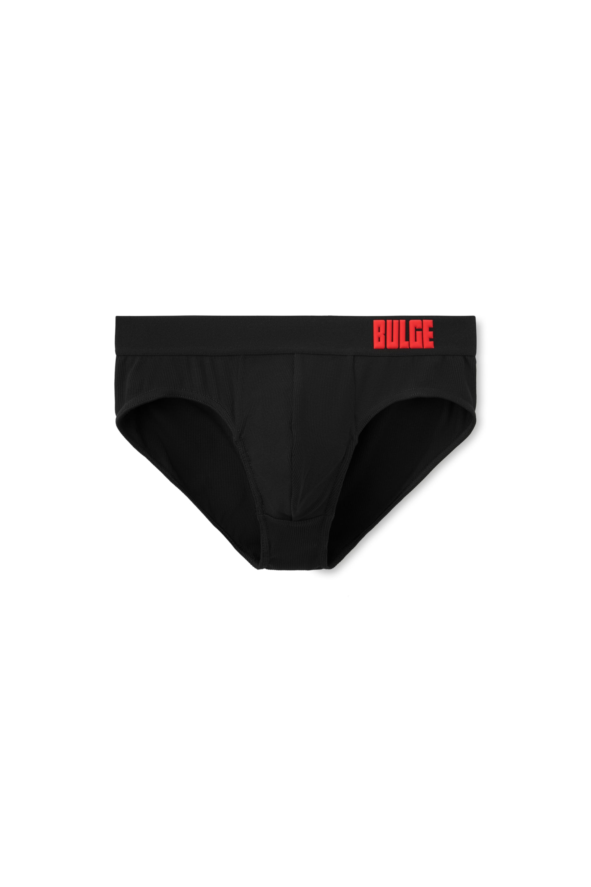 BRIEFS BULGE BLACK · RED LOGO