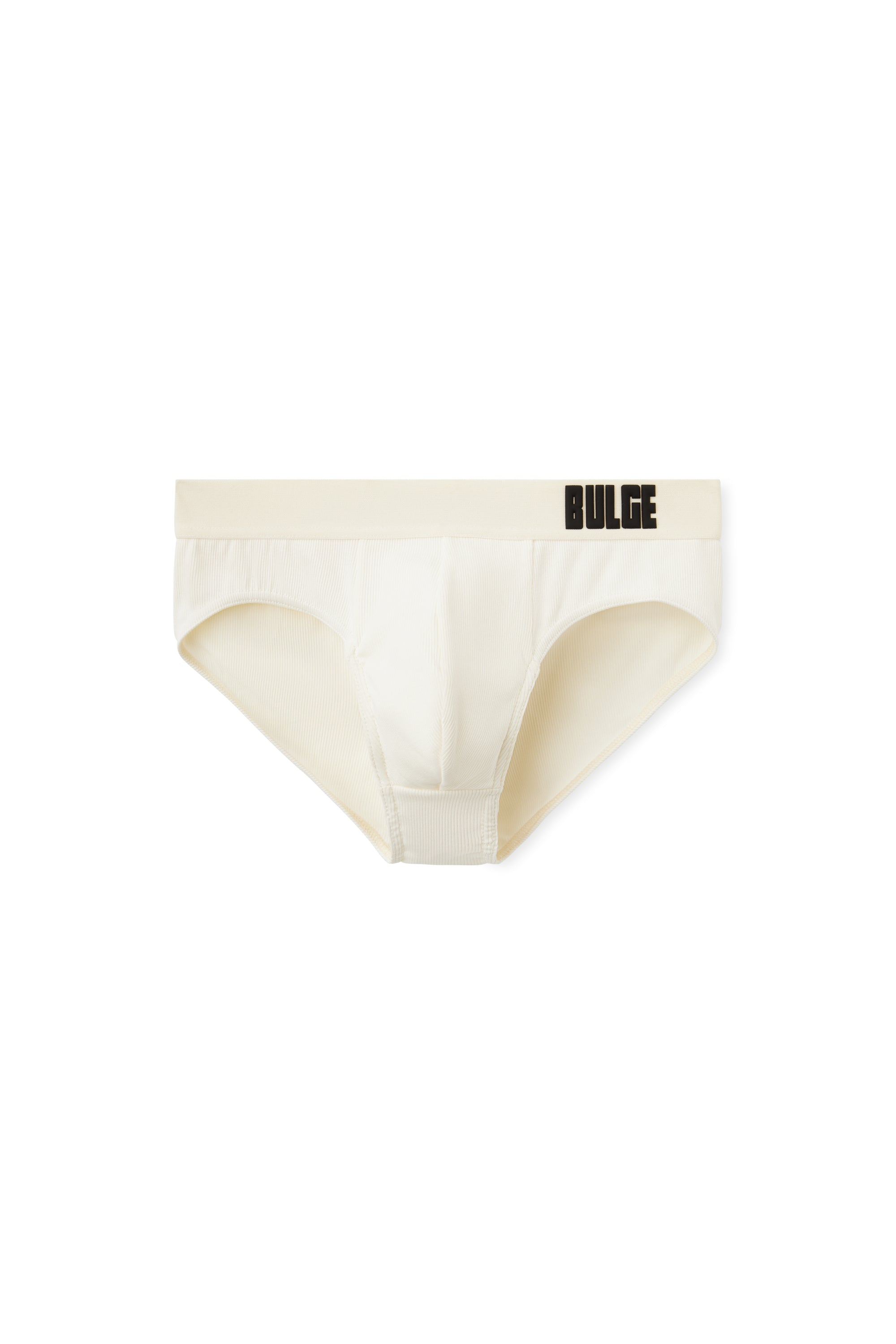 BRIEFS BULGE CREAM · BLACK LOGO