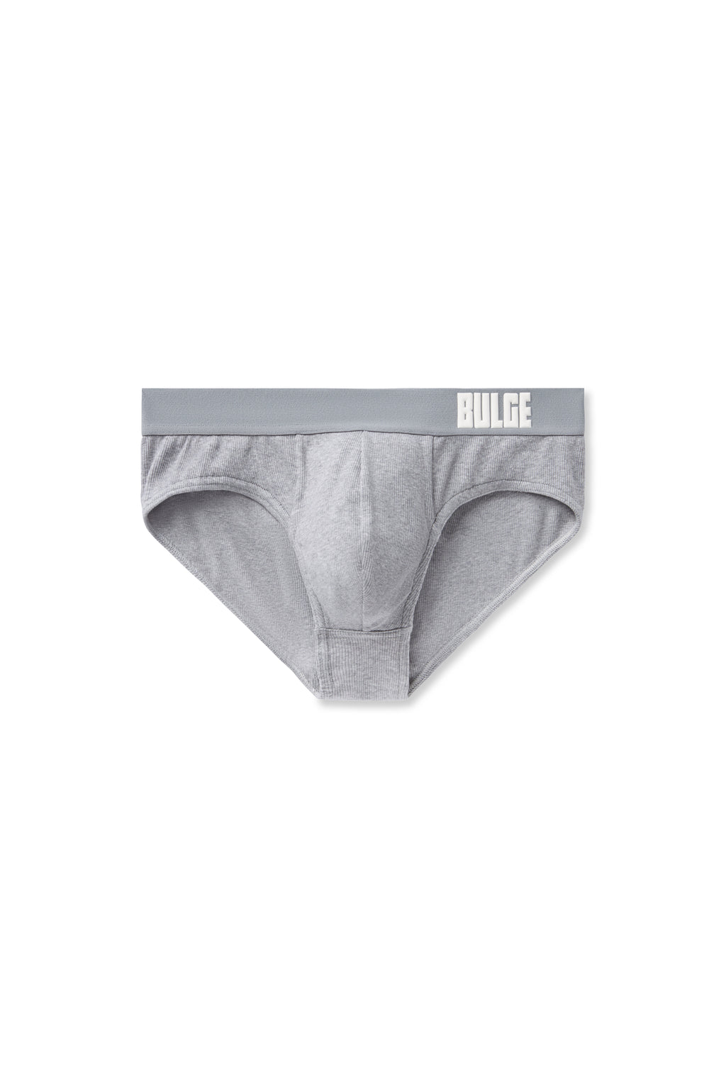 BRIEFS BULGE GREY · WHITE LOGO