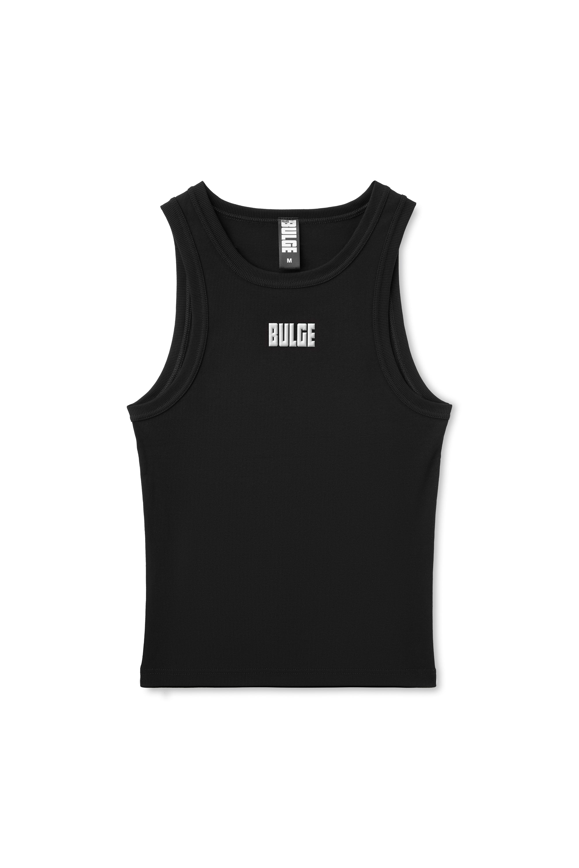 TANK TOP BULGE BLACK · WHITE LOGO