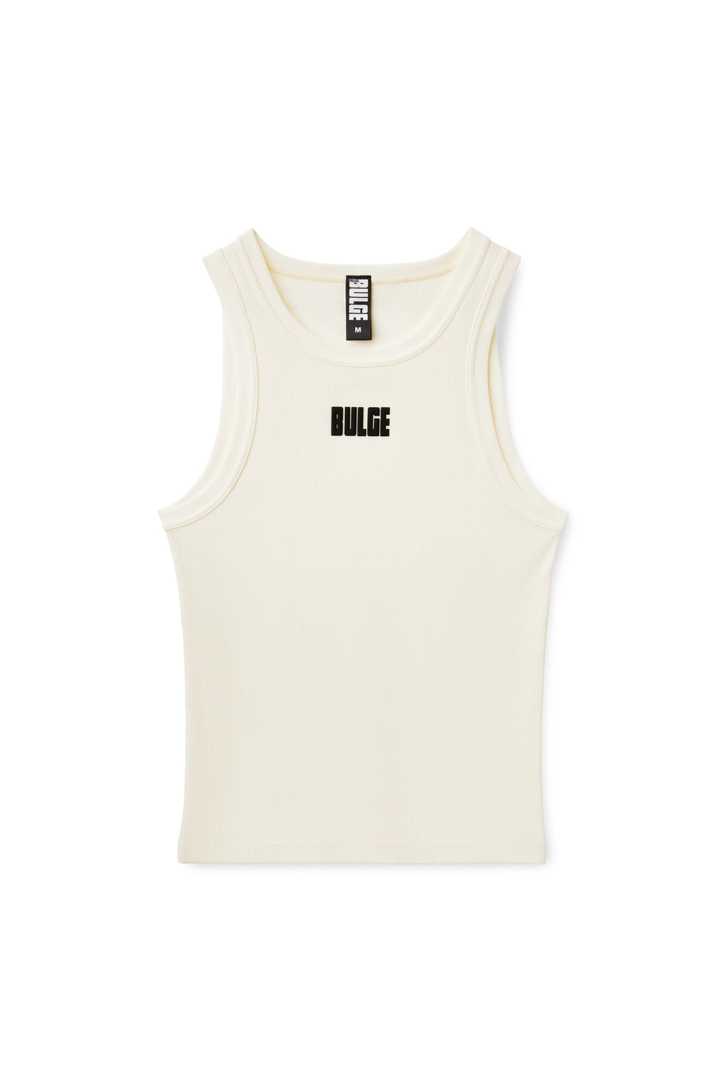 TANK TOP BULGE CREAM · BLACK LOGO