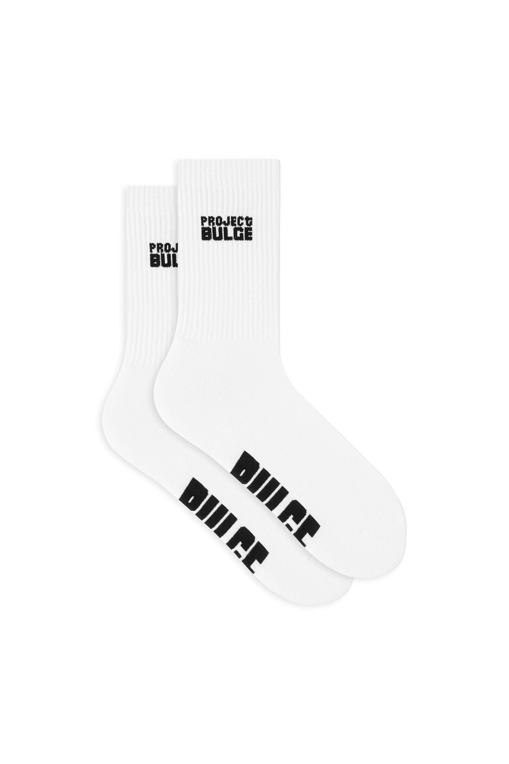 SOCKS BIG BULGE WHITE · BLACK LOGO