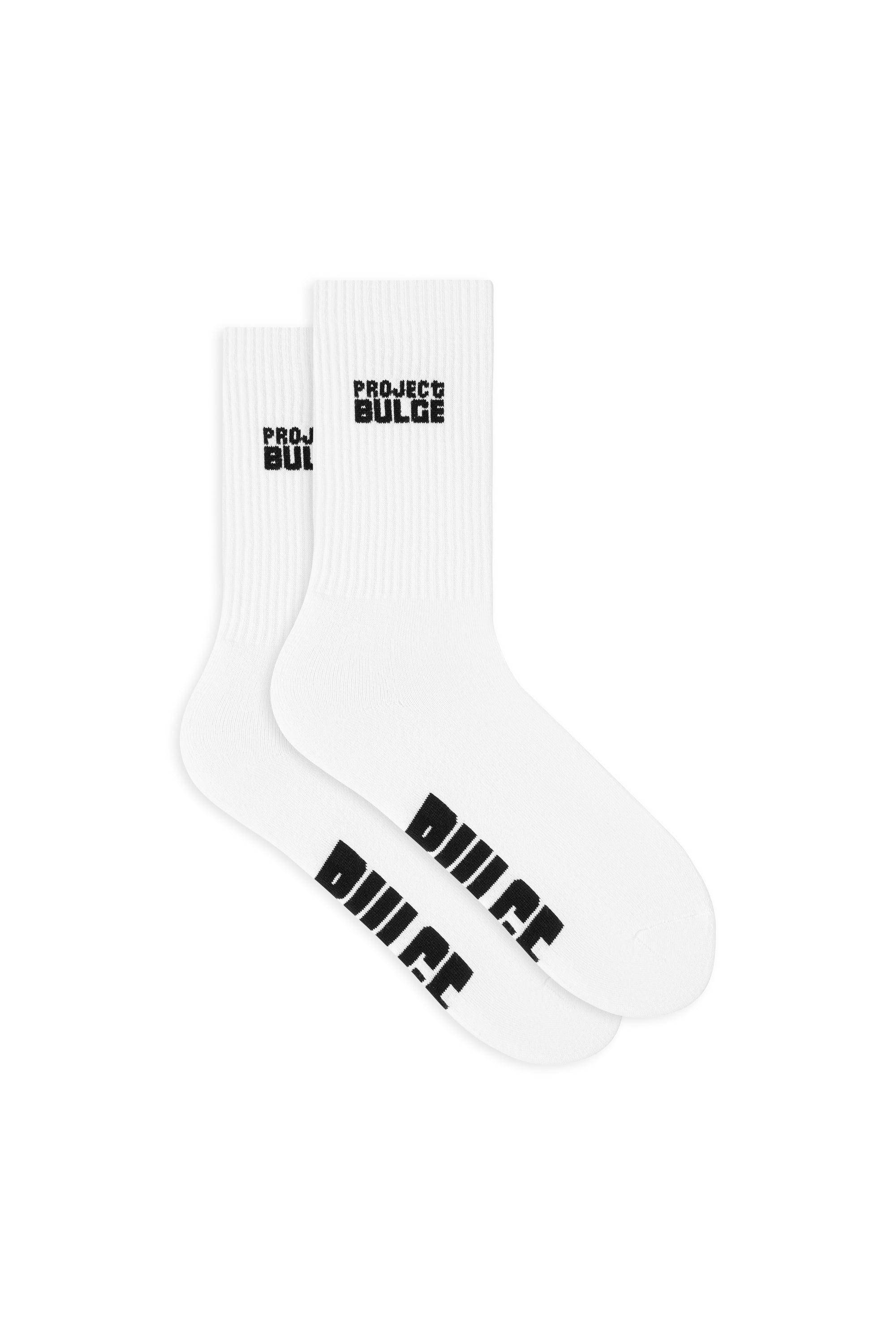 SOCKS BIG BULGE WHITE · BLACK LOGO